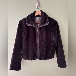 Anthropologie - Faux Fur Women's Black Jacket - Sz XS